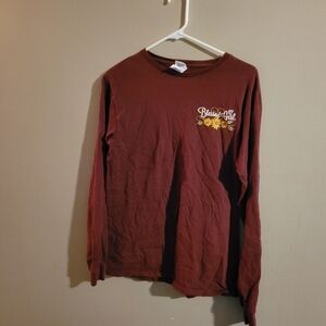 Delta Brown Long Sleeve Tee Casual Comfort Blessed Girl  Small